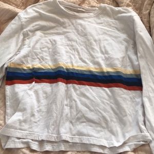 long sleeve striped tee from brandy